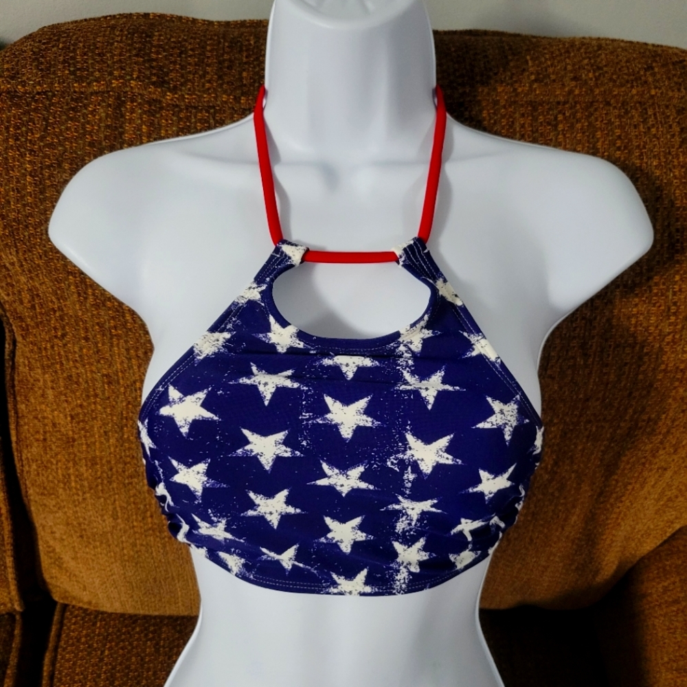 American flag bikini top
